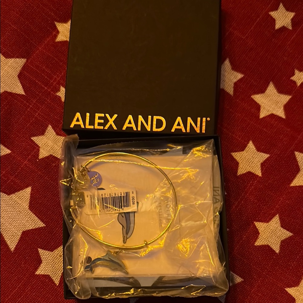 Alex and Ani Shimmering Gold Bracelet